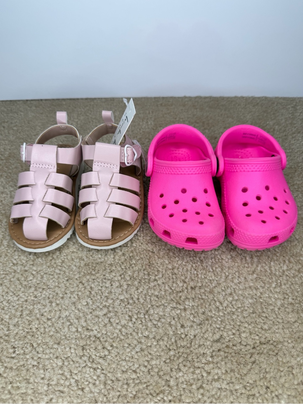 *BUNDLE* Crocs- Hot pink and Nicole Miller - dusty rose pink. Toddler size 5C